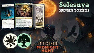 Selesnya Human Tokens  Coven abuse  Top 1200 MYTHIC MTG Arena Innistrad Midnight Hunt [upl. by Airdnaxela346]