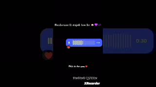 Muskurane Ki Wajah Tum Ho  Its covered by Rani  Instagram Voice Note  song shorts [upl. by Anirroc]