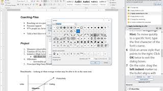 JasperActive Word 2016 Core Lesson 3 Learn 6 Organizing List Information [upl. by Weatherley]