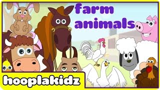 Preschool Activity  Learn About Farm Animals  HooplaKidz [upl. by Metzger]