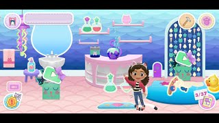 Gabbys Dollhouse Games amp Cats Playng In Dollhouse MerCat [upl. by Netsirk]