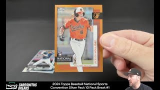 2024 Topps Baseball National Sports Convention Silver Pack 10 Pack Break 1 [upl. by Norrek312]