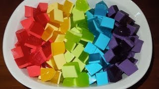 Rainbow Cream Jello Recipe Easy [upl. by Hephzipa]