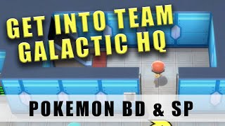 Pokémon Brilliant Diamond How to Get into Team Galactics HQ  Pokémon Shining Pearl [upl. by Yralam557]