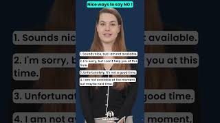 8 Nice Ways to Say NO shorts trendingshorts shortvideo shortfeed [upl. by Eirot]