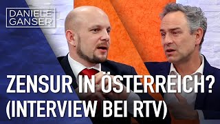 Dr Daniele Ganser Zensur in Österreich Gespräch bei RTV  Nicolas Schott 2912024 [upl. by Biebel]