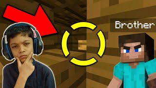 FIND THE BUTTON CHALLENGE WITH MY BROTHER IN MINECRAFT [upl. by Reh391]