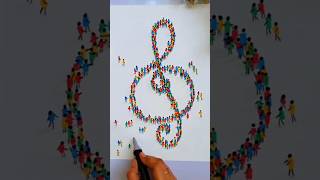 Music in Symbols Art Unveiled shorts art music viralvideo [upl. by Lahcar]