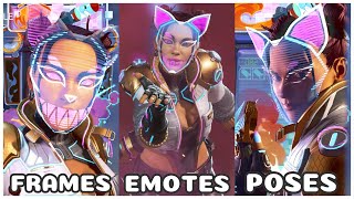 Frames Emotes and Poses with Lobas Demon Claws Skin  Apex Legends 4K60Hz [upl. by Aneehsar]