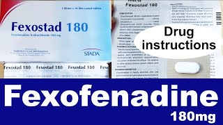 Fexofenadine Hydrochloride 180mg Uses [upl. by Lekym]