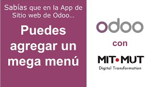 Crear un mega menú en el Sitio web de Odoo 2022 [upl. by Smada]