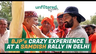 Bigotry 101  BJP’s Crazy Experience at a Samdish Rally in Delhi [upl. by Ahseenak]