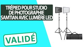 Avis Lumière LED pour studio de photographie avec trépied SAMTIAN [upl. by Nidia]