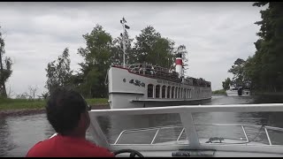 Motorboot fahren auf der Mecklenburgischen Seenplatte [upl. by Intirb]