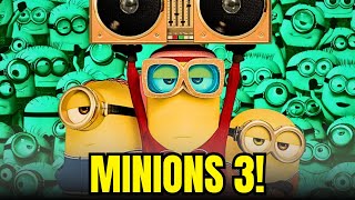 MINIONS 3 RELEASE DATE ANNOUNCED [upl. by Nicoli]