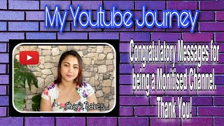 Thank You Everyone  Congratulatory Messages  My Youtube Journey [upl. by Nary]