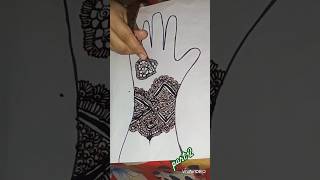 New Bareek Mehndi Design😍😍😍trending viral trending shorts [upl. by Annat]