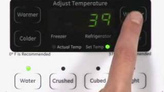 Adjusting SidebySide Refrigerator Temp Controls  Actual Temp [upl. by Osborne577]