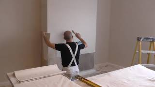 How to apply lining paper around a chimney breast [upl. by Amabel478]