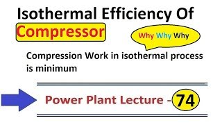 Isothermal Efficiency of Compressor in Hindi By D Verma Sir [upl. by Notselrahc]