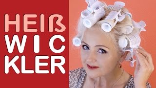 Große Locken Welle Volumen mit Heißlockenwickler selber machen Styling Tipps für Heizwickler [upl. by Proudlove]