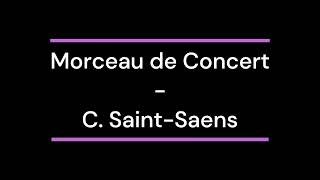 Morceau de Concert  Mvt I  Piano Accompaniment  106 bpm [upl. by Tali]