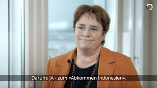 Freihandelsabkommen mit Indonesien  Testimonial Magdalena MartulloBlocher [upl. by Minna152]