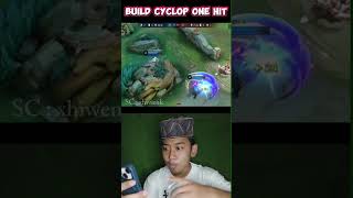 Build Cyclops One Hit Damagenya Bisa Sesakit Ini 😱🤔 mobilelegends mlbb mobilelegendsid [upl. by Annocahs]