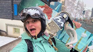 J’ai FAIT une ÉNORME chute en SNOWBOARD 🤣 vlog ski [upl. by Clint]