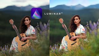 Portrait Editing Tutorial using Luminar AI Easy Beginner Friendly [upl. by Dorry97]