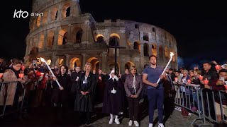 Chemin de Croix au Colisée à Rome  Semaine Sainte 2024 [upl. by Nodnarg368]