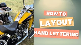 Hand Lettering Custom Painting Motorcycle Fender [upl. by Adnac]