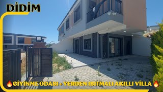 🔥DİDİM🔥 SATILIK 👍GİYİNME ODALI YERDEN ISITMALI ✨️AKILLI SİSTEM 31 LÜX 🏡VİLLA210000 EURO [upl. by Tavish]