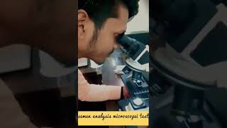 semen analysis microscopei test maa pitambara pathology lab bhanpur Bhopal work pathology [upl. by Marney]