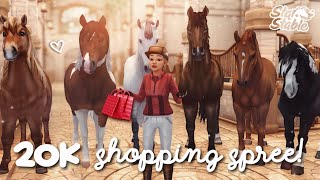 20K Star Coin Shopping Spree 🐴🛍️ Star Stable Online 💖 [upl. by Ahsenot]