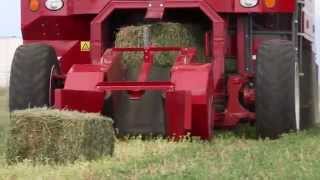 Marcrest  SelfPropelled Bale Baron 4240SP  Small Bale Packaging [upl. by Argella]