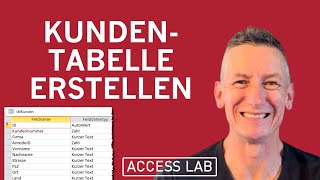 Access Kundentabelle erstellen [upl. by Novyad682]