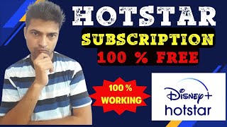 Hotstar Subscription Plan Free  Disney Hotstar Subscription Plans Free  Hotstar Subscription [upl. by Ahtiek]