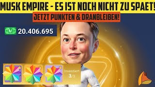 Musk Empire  jetzt punkten und dranbleiben Daily Combo muskempire [upl. by Ahtivak185]