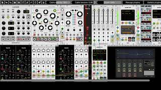 Moving  Modulating Parametric EQ VST in VCV Rack [upl. by Ahsinuq]