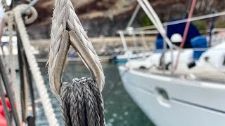 DYNEEMA Part 3 How to Splice Your Stay  Sailing Wisdom [upl. by Brandie]