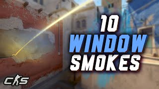 10 Mirage Window Smokes in CS2 [upl. by Hanleigh]