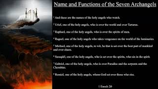 1 Enoch 20  Name and Functions of the Seven Archangels [upl. by Dyun]