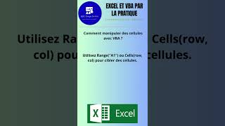 Comment manipuler des cellules avec VBA [upl. by Syla]