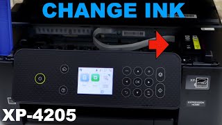 Epson XP4205 Ink Cartridge Replacement [upl. by Fauver]