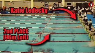 Olympic Champion Katie Ledecky Wins Freestyle Swimming Race by Nearly 100 Meters [upl. by Benny]