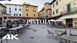 4K Pistoia Walking Tour  Late afternoon  Ambience city sounds [upl. by Avron]