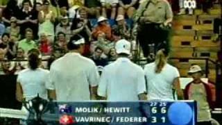 Federer amp Mirka vs Hewitt amp Molik  part 8 [upl. by Snapp]