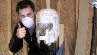 My first Pepakura project  Magneto Helmet Part 7  Applying Fiber Glass Cloth [upl. by Maurie]