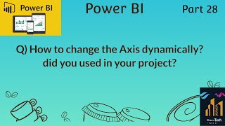 Power bi Interview28100 QuestionsHow to change the Axis dynamically [upl. by Becki]